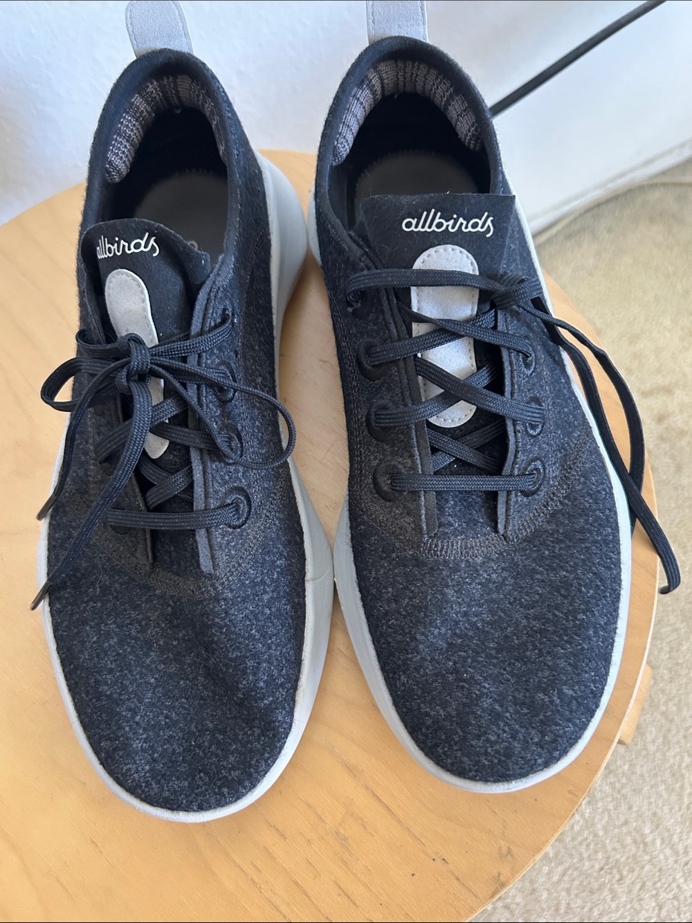 allbirds Men’s Wool Runner — Charcoal/White